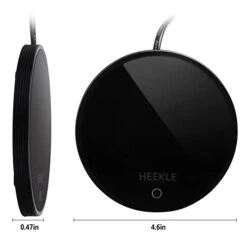 Coffee Mug Warmer For Desk, Heekle Smart Coffee Cup Warmer With Auto Shut Off, 2 Temperature Settings Electric Mug Warmer Candle Warmer, Portable Tea Warmer For Travel Office And Home Black (No Cup) -KitchenAid Shop 31HoScMV2iL