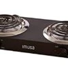 MUSA USA GAU-80306 Electric Double Burner 1750-Watts , Black