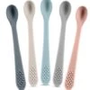 Best First Stage Baby Infant Spoons, 5-Pack, Soft Silicone Baby Spoons Training Spoon Gift Set For Infant