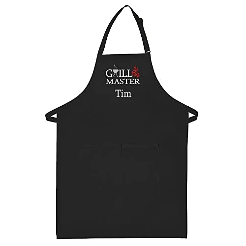 THE APRONPLACE Personalized Apron Embroidered Grillmaster Design Add A Name 3 THE APRONPLACE Personalized Apron Embroidered Grillmaster Design Add A Name