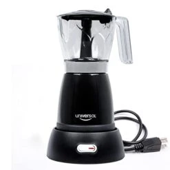 Universal Electric Espresso/Moka Maker 6 Cups, Moka Pot Electric, Espresso Machine, Prepare Italian Style Coffee Latte, Macchiato & Mocaccino, Cord-free Serving