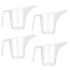 Ireboomoon 4 Pack Plastic Funnel Pitcher,Large Capacity Long Spout Measuring Cup For Bakeware Molds,Pancake,Batter,Muffin,Cakes,Soap Making(4 Cups/32 Ounces/1000 Ml)