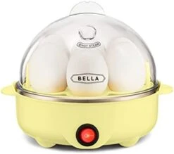 Bella Rapid Electric Egg Cooker And Poacher With Auto Shut Off For Omelet, Soft, Medium And Hard Boiled Eggs - 7 Egg Capacity Tray, Single Stack, White -KitchenAid Shop 31IhWtZO8RS. AC