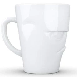 ASSEN Porcelain Mug With Handle, Grumpy Face Edition, 11 Oz. White (Single Coffee Mug) Coffee Cup -KitchenAid Shop 31IlW2oybWL