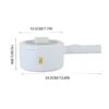 Electric Hot Pot,Rapid Noodles Cooker,mini Pot For Ramen, Egg, Pasta, Dumpling, Soup, Porridge,Oatmeal With Power Adjustment