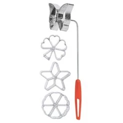 Cake Printing Pastry Mold, 4Pcs Dessert Mould Cake Printing Pastry Mold Biscuit Dessert Maker Waffle Model Set Baking Accessories, Flower Butterfly Star Shape -KitchenAid Shop 31J22jGtj6L