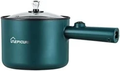 Electric Hot Pot, 1.8L Non-Stick Coating Multi-Function Rice Cooker, Suitable For Home, Dormitory And Office Use, Steak, Noodles, Soup, Ramen(Jade Green2) 22 Electric Hot Pot, 1.8L Non-Stick Coating Multi-Function Rice Cooker, Suitable For Home, Dormitory And Office Use, Steak, Noodles, Soup, Ramen(Jade Green2) -KitchenAid Shop 31JERwXAUcL. AC