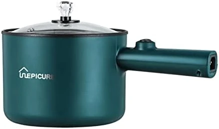Electric Hot Pot, 1.8L Non-Stick Coating Multi-Function Rice Cooker, Suitable For Home, Dormitory And Office Use, Steak, Noodles, Soup, Ramen(Jade Green2) 9 Electric Hot Pot, 1.8L Non-Stick Coating Multi-Function Rice Cooker, Suitable For Home, Dormitory And Office Use, Steak, Noodles, Soup, Ramen(Jade Green2) - Image 7