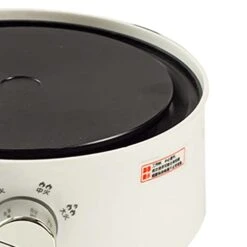 Electric Hot Plate, Safe Mini Electric Stove PP Efficient 360 Degree Vertical Heating Uniform Heating Far Infrared Heating Round Body For Tea (White) -KitchenAid Shop 31JGhCyBH3L