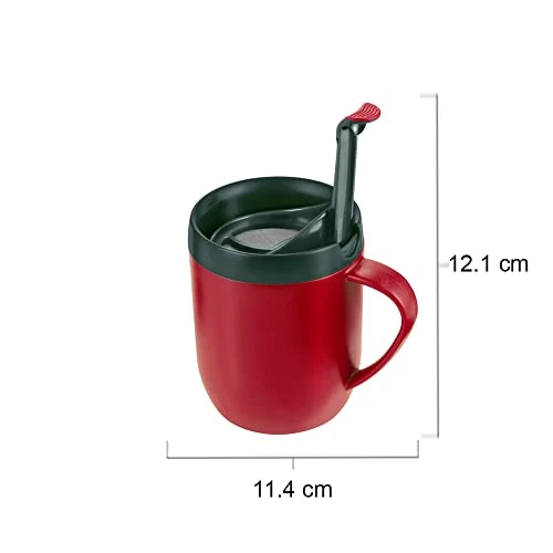 Zyliss Hot Mug Cafetiere, Red 4 Zyliss Hot Mug Cafetiere, Red - Image 2