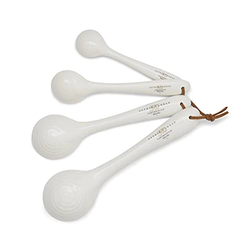 Portmeirion Sophie Conran White Measuring Spoons | Set Of 4 Measuring Spoon Set For Dry And Liquid Ingredients | Made From Fine Porcelain | Dishwasher Safe 6 Portmeirion Sophie Conran White Measuring Spoons | Set Of 4 Measuring Spoon Set For Dry And Liquid Ingredients | Made From Fine Porcelain | Dishwasher Safe - Image 4