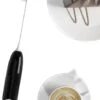 GENERIC Coffee Handheld Battery Operated Milk Beverage Whisk Frother (Black)