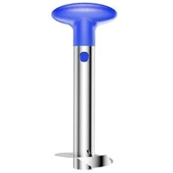 Pineapple Corer And Slicer Tool, SameTech Stainless Steel Fresh Pineapple Cutter Peeler, Premium Fruit Kitchen Pineapple Core Remover Tools (Blue)