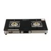 Glasstop Gas Stove 2 Burners 2B Bello GT SS NA (ISI Marked, CE Certified) With Doorstep Service - Black/Silver