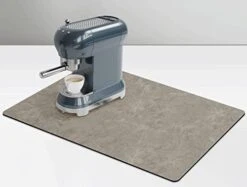 Coffee Mat For Pot Espresso Machine, Large Coffee Maker Mat For Countertops, Coffee Bar Accessories Under Appliance Mats, Golener Coffee Bar Mat, Thick Countertop Protector 25"x17"(Grey) 19 Coffee Mat For Pot Espresso Machine, Large Coffee Maker Mat For Countertops, Coffee Bar Accessories Under Appliance Mats, Golener Coffee Bar Mat, Thick Countertop Protector 25"x17"(Grey) -KitchenAid Shop 31KNXAChbL. AC