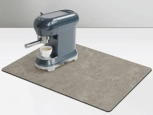 Coffee Mat For Pot Espresso Machine, Large Coffee Maker Mat For Countertops, Coffee Bar Accessories Under Appliance Mats, Golener Coffee Bar Mat, Thick Countertop Protector 25"x17"(Grey) 8 Coffee Mat For Pot Espresso Machine, Large Coffee Maker Mat For Countertops, Coffee Bar Accessories Under Appliance Mats, Golener Coffee Bar Mat, Thick Countertop Protector 25"x17"(Grey) - Image 6