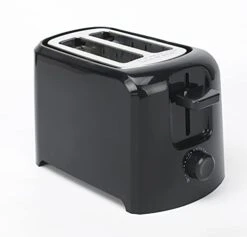 2-Slice Toaster With Shade Control, Slide-Out Crumb Tray, Auto-Shutoff, Cord Storage & Cool Wall, Toast Lift, Black
