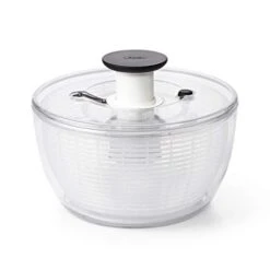 OXO Good Grips Large Salad Spinner - 6.22 Qt. & Good Grips Little Salad Dressing Shaker - Black -KitchenAid Shop 31KbxIzuPAL