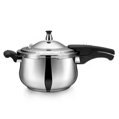 304 Stainless Steel Pressure Cooker, Household Gas Explosion-proof Small Pressure Cooker, General Use For Gas Stove And Induction Cooker Large Capacity (Size : 4L)