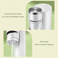 Sparkling Water Maker And Soda Maker Machine Carbonator Machine For Home With 500ML 1000ML Glass Bottle,Easy To Operate,Compatible With Any Screw-in 60L CO2 Carbonator(NOT Included) -KitchenAid Shop 31LFj3cf7ZL