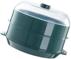 Bothyi Round Microwave Heating Steamer Cooking Pot Container For Fast Home, Green Three Layer -KitchenAid Shop 31LXHKdziL. AC