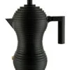 Alessi MDL02/3 BB Pulcina Stovetop Espresso Maker Black, 3-Cup -KitchenAid Shop 31LXNcfVbHL