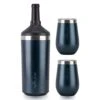 Reduce Wine Cooler Set, Dark Web - Stainless Steel Wine Bottle Cooler Set With 12oz Insulated Wine Tumblers - Keep Wine At The Perfect Temperature, No Ice Required, Fits Most Wine Bottles 2 Reduce Wine Cooler Set, Dark Web - Stainless Steel Wine Bottle Cooler Set With 12oz Insulated Wine Tumblers - Keep Wine At The Perfect Temperature, No Ice Required, Fits Most Wine Bottles -KitchenAid Shop 31LZV60tuuL