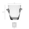 MIKASA Berlin Glass Ice Bucket, 5-Quart, Clear