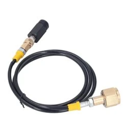 Kadimendium Soda Refill Adapter CO2 Cylinder Cartridge Fill Tank Connector Household Soda Bottle With 60in Hose CGA320 For Filling Tank(#2) -KitchenAid Shop 31LdGSjDq4L