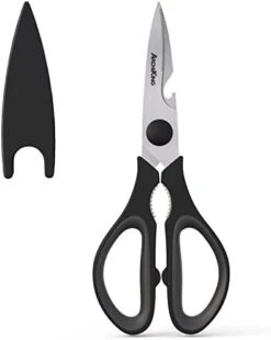 Itchen Shears With Sheath, ARCHIKING 2pack Sharp Kitchen Scissors,Stainless Steel Scissors,Poultry Shears,Utility Scissors,Office Scissors,Dishwasher Safe For Chicken,fish,meat,BBQ (Black&Green) -KitchenAid Shop 31LwgMadt2L. AC