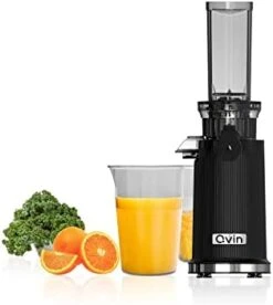 Cold Press Juicer Machine, Masticating Slow Juicer For Vegetable And Fruit, Easy To Clean, Compact Design, Mini Size, 14 Oz Juice Cup, Pulp Cup -Black With Stainless Steel -KitchenAid Shop 31M0k7s02QL. AC