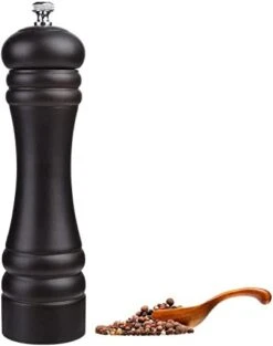 Black Pepper Mill Grinder Refillable, JORGTYRA 12 Inch Wood Pepper Mills With Adjustable Stainless Steel Precision Mechanism Suitable For Home, Kitchen, Barbecue, Party -KitchenAid Shop 31N3pLIEgtL. AC
