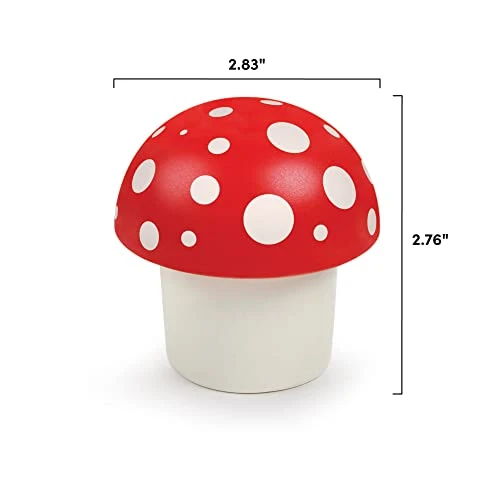 MERRY MUSHROOM Herb Grinder, Red/White, 3 Inches 5 MERRY MUSHROOM Herb Grinder, Red/White, 3 Inches - Image 3