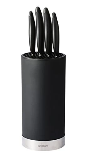 Kyocera KB-U-BK Universal Round Soft Touch Knife Block, 8.8" X 4.3", Black 4 Kyocera KB-U-BK Universal Round Soft Touch Knife Block, 8.8" X 4.3", Black - Image 2