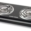 Black & Decker Double Burner Portable Buffet Range, Black, DB1002B