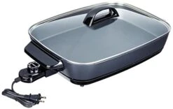 Presto 06858 Slimline Skillet With Glass Cover Electric, 16 Inch, Black -KitchenAid Shop 31OxyOFaYUL