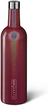 Winesulator 25 Oz Triple-Walled Insulated Wine Canteen Made Of Stainless Steel, 24-Hour Temperature Retention, Shatterproof, Comes With Silicone Transfer Funnel (Glitter Rose Gold) 12 Winesulator 25 Oz Triple-Walled Insulated Wine Canteen Made Of Stainless Steel, 24-Hour Temperature Retention, Shatterproof, Comes With Silicone Transfer Funnel (Glitter Rose Gold) - Image 10