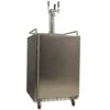 KC7000SSTRIP Full Size Triple Tap Tower Cooled Built-In Kegerator - Black And Stainless Steel