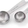 Heavy Duty 18/8 Stainless Steel Measuring Spoons, 6 Piece Dry And Liquid Ingredients Measuring Tool