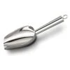 Metal Ice Scoop 6 Ounces, Small Stainless Steel 8.25 Inch Food Scoops For Kitchen Party Bar Wedding, Heavy Duty & Anti Rust, Superb Mirror Polish Surface, Easy Clean & Dishwasher Safe. By Kenbutsu.