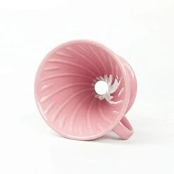 Pour Over Coffee Dripper - Ceramic Slow Brewing Accessories For Home, Cafe, Restaurants - Easy Manual Brew Maker Gift - Strong Flavor Brewer - V02 Paper Cone Filters - Pink, 2 Cup 18 Pour Over Coffee Dripper - Ceramic Slow Brewing Accessories For Home, Cafe, Restaurants - Easy Manual Brew Maker Gift - Strong Flavor Brewer - V02 Paper Cone Filters - Pink, 2 Cup -KitchenAid Shop 31QA9fSaQ5L