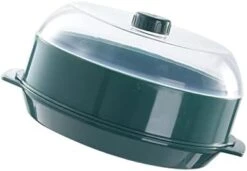 Bothyi Round Microwave Heating Steamer Cooking Pot Container For Fast Home, Green Three Layer -KitchenAid Shop 31QJ4LQ2SeL. AC