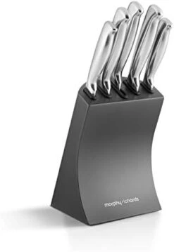 Morphy Richards 5 Piece Knife Block-Ivory Cream, 15.3 X 13.3 X 32.8 Cm -KitchenAid Shop 31QqDRDqNCL. AC