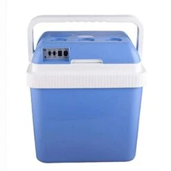 TONPOP Mini Fridge 24L Car Refrigeration Hot Cold Portable Electric Cool Box For Car, Boat And Camping Garden - Blue