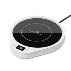 Mug Warmer, Upgrade Coffee Warmer & Cup Warmer For Desk With 3 Temperature Settings, More Hot Coffee Mug Warmer With Timer & 4H Auto Shut Off For Keep Best Flavor For Cocoa, Tea, Water, Milk, Black