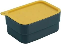 Drainage Soap Box Sealed Portable Soap Box With Lid Home Travel Soap Box With Lock Buckle Plastic Soap Box (Color : Green) -KitchenAid Shop 31S3LXN2r1L. AC
