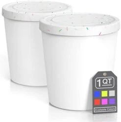 - Premium Ice Cream Containers (2 Pack - 1 Quart Each) Perfect Freezer Storage Tubs With Lids For Ice Cream, Sorbet And Gelato! - Mint -KitchenAid Shop 31S7awy6gyL. AC