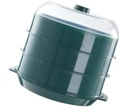 Bothyi Round Microwave Heating Steamer Cooking Pot Container For Fast Home, Green Three Layer -KitchenAid Shop 31SdLF4IdXL. AC