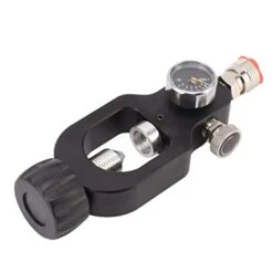 TOPINCN CO2 Tank Adapter, Good Sealing Leakage Proof Connector Converter Accessory Valve CO2 Filling Adapter CO2 Cylinder Refill Bottle Connector
