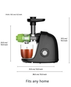 GENERIC Cold Press Slow Masticating Juicer - Slow Juicer Machines For Fruits Vegetables With 2-Speed Modes (Black) -KitchenAid Shop 31StDYgXegL